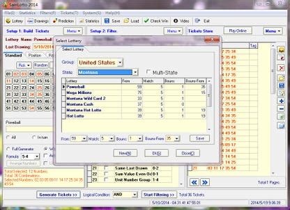 Download SamLotto Lottery Software .